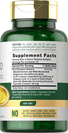 Carlyle Oregano Oil 4000mg Supplement | 150 Softgel Capsules Carlyle