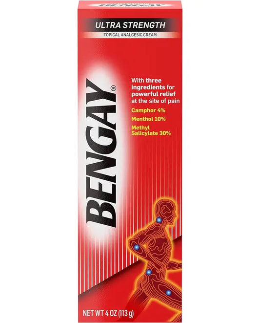 Bengay Ultra Strength Topical Pain Relief Cream, 4 oz