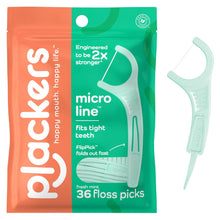 Plackers Micro Line Dental Floss Picks, 36 Count Plackers