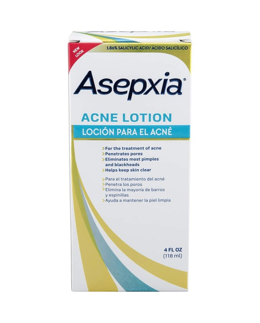Asepxia Acne Lotion with Salicylic Acid, Pimples and Blackheads, 4 fl oz