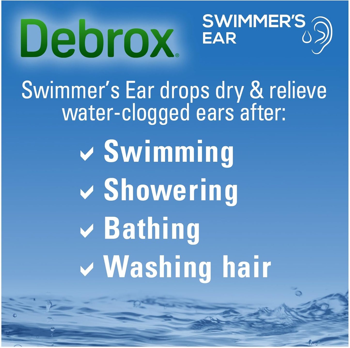 Debrox Swimmer's Ear Drying Drops for Adults & Kids