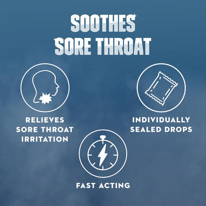 Mucinex InstaSoothe Sore Throat + Soothing Comfort Honey & Echinacea Flavor, Fast Acting, Powerful Sore Throat Oral Pain Reliever, 40 Medicated Drops