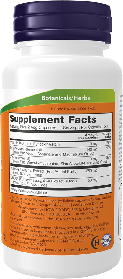 NOW Foods, TestoJack 100, 60 Veg Capsules