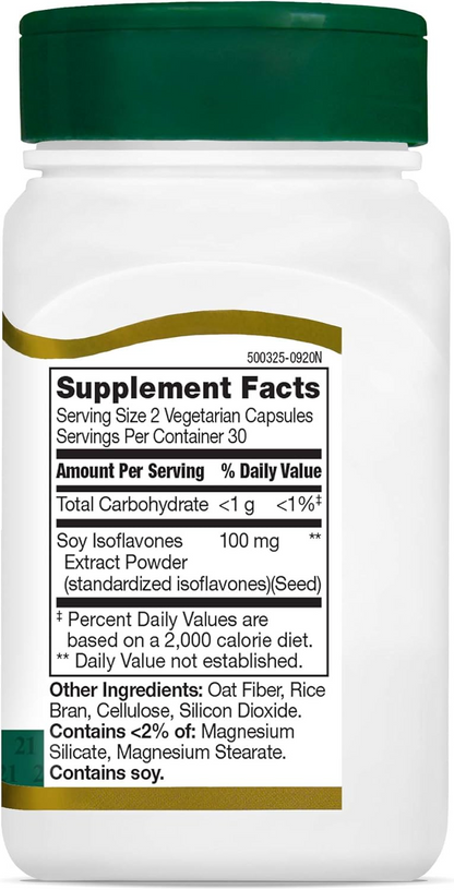 21st Century Soy Isoflavones Veg Capsules, 60Count