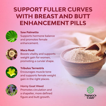 Natures Craft G-Curve Butt and Breast Enhancement Pills 60 Count