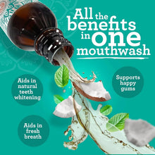 GuruNanda Oil Pulling (8 Fl.Oz) with Coconut Oil and Peppermint Oil for Oral Health, Healthy Teeth and Gums, Alcohol Free Mouthwash, Teeth Whitening, Helps with Bad Breath and Freshens Mouth Vitamins Depots