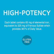 21st Century Iron 65 mg Ferrous Sulfate 325 mg Tablets, 120 Count 21st Century