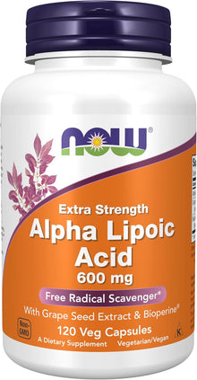 NOW Foods Supplements, Alpha Lipoic Acid 600 mg - 60 capsules now