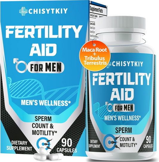 Male Fertility Supplements, Advanced Fertility Supplement for Men Optimal Sperm Count Motility & T-Level - 90 Caps