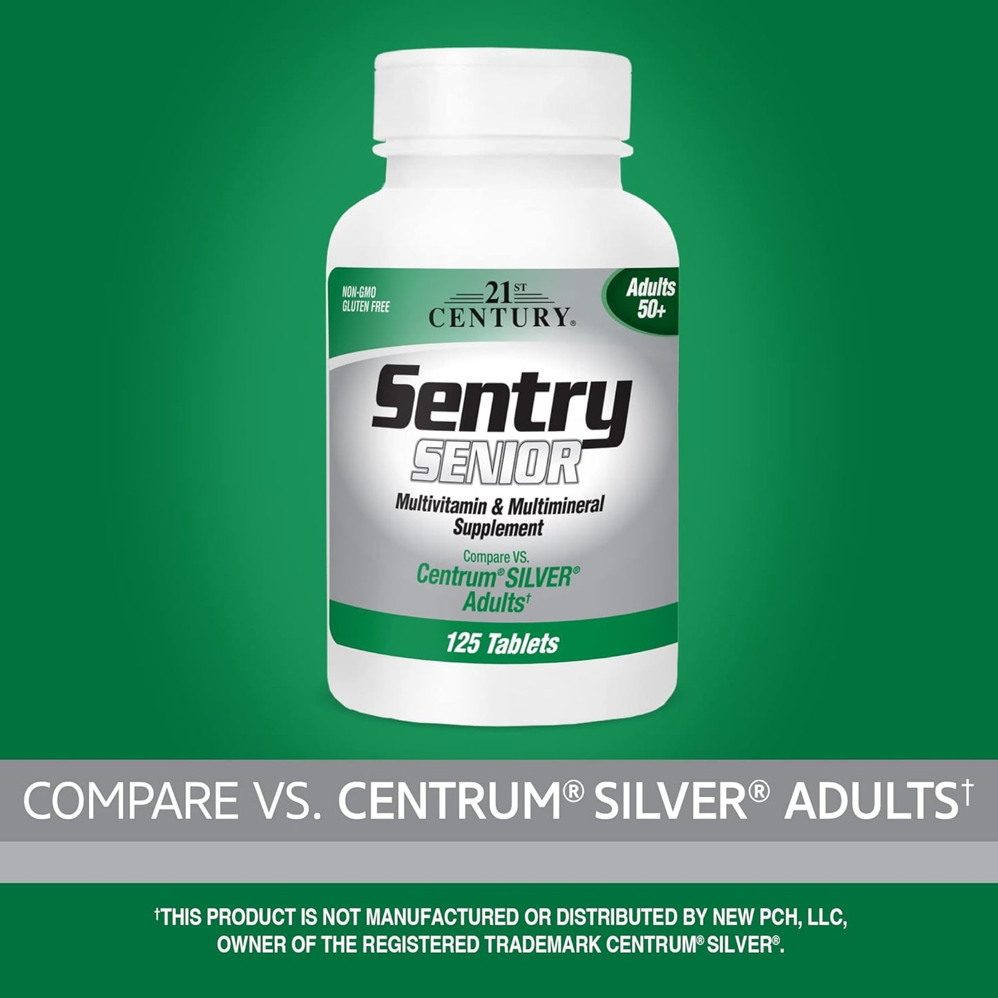 21st Century Sentry Senior Tablets, 125 Count