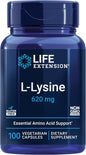 Life Extension L-Lysine, 620mg, 100 Capsules