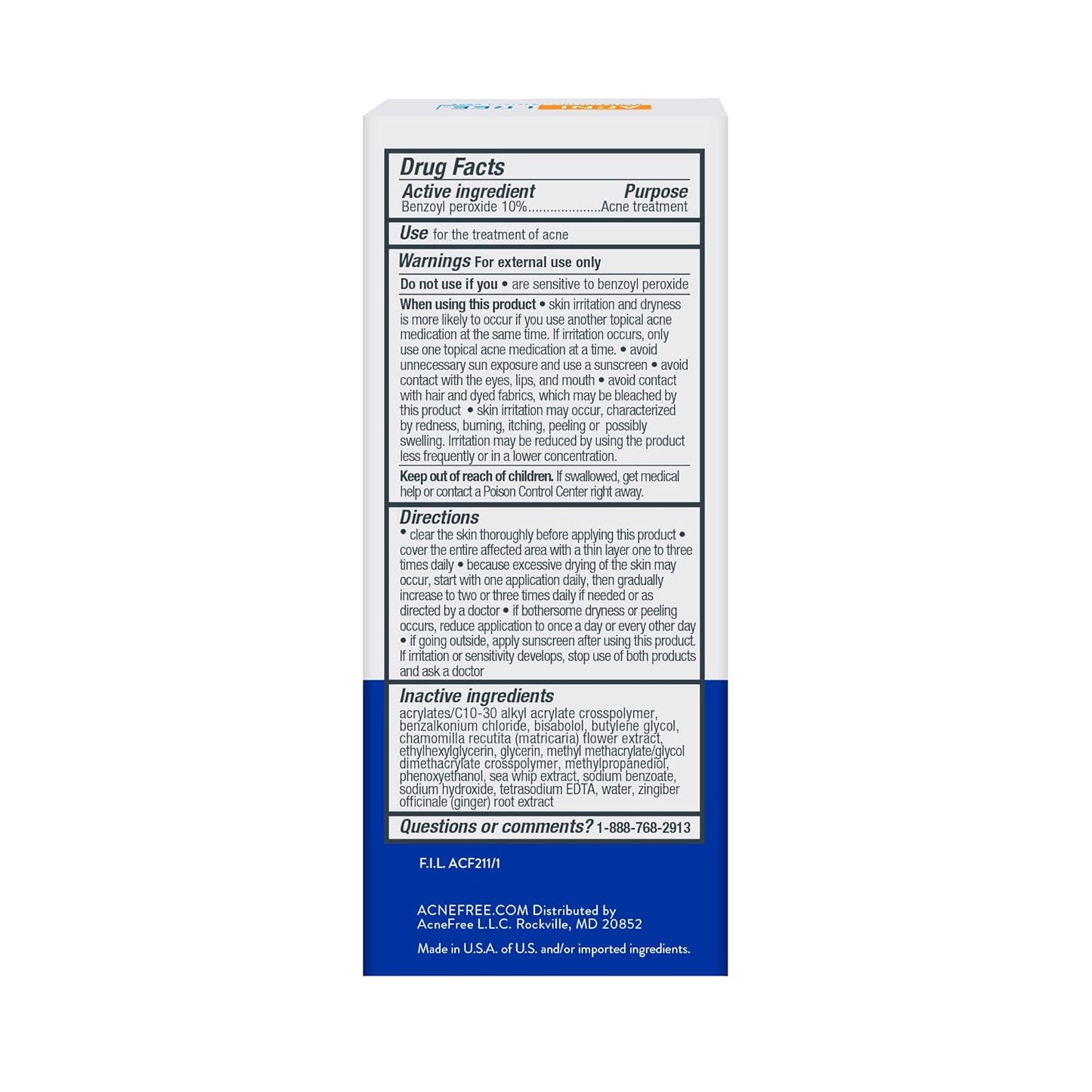 Acne Free Terminator 10 Acne Spot Treatment - 1oz
