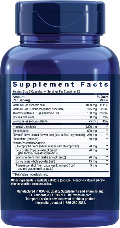 Life Extension Anti-Alcohol Complex - 60 Capsules