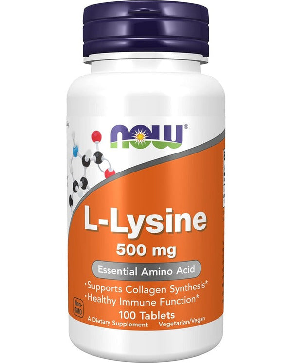 NOW Foods, L-Lysine, 500 mg, 100 Tablets NOW