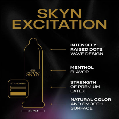 SKYN Excitation – 12 Count – Lubricated Latex-Free Condoms