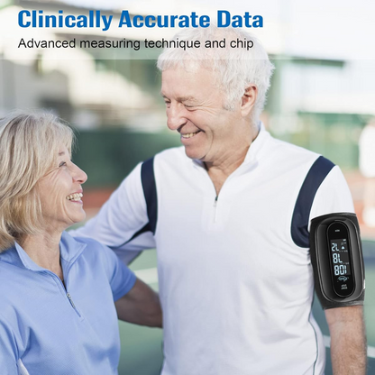 Lovia Blood Pressure Monitor Upper Arm with One Piece Design, Digital BP Machine for Home Use with Cuff Size 9-14 Inch, Portable Meter, Built-in Battery
