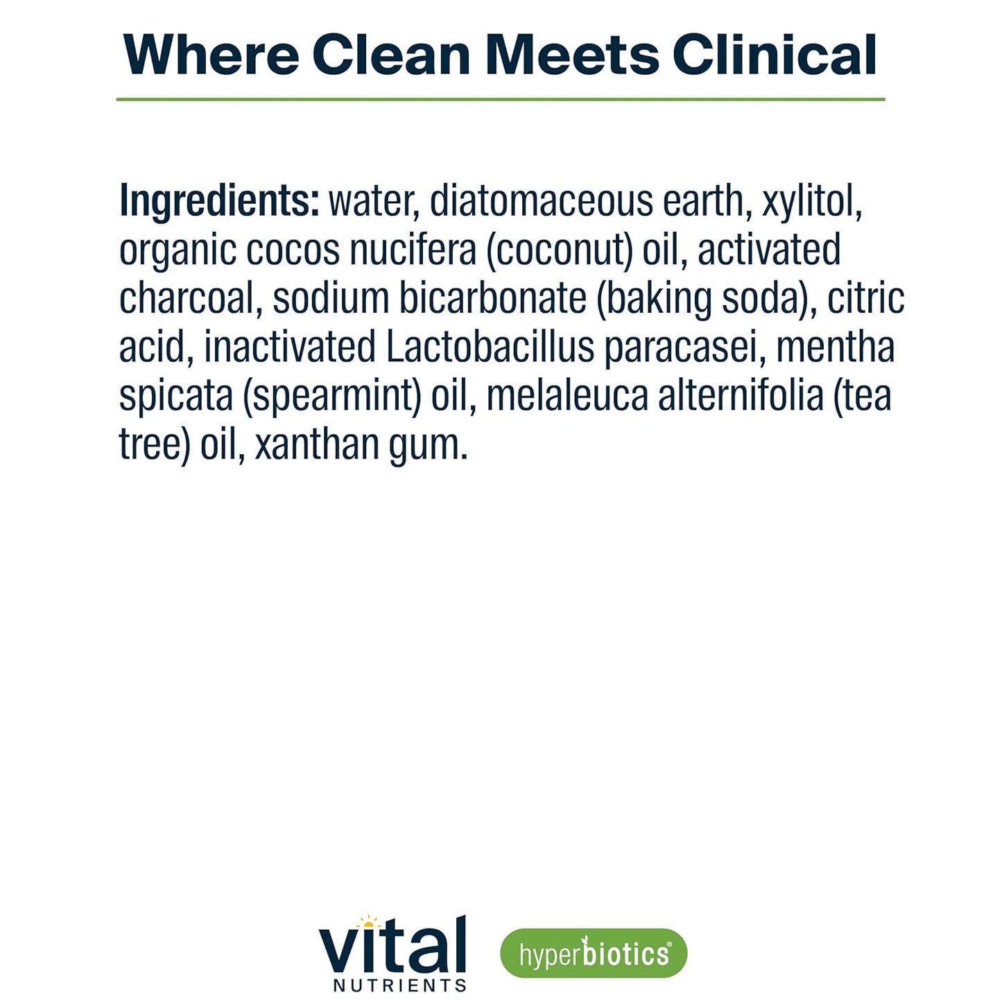 Hyperbiotics Vegan Pro Dental ENT and Spearmint Charcoal Toothpaste | Probiotic Bundle | Freshen Bad Breath | 90 Count Tablets and 4oz Tube