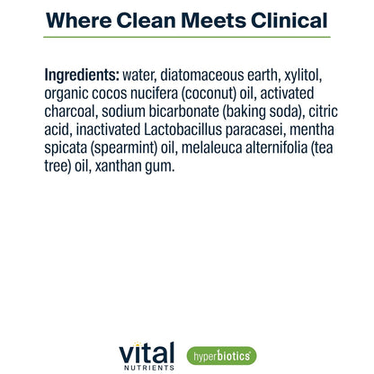 Hyperbiotics Vegan Pro Dental ENT and Spearmint Charcoal Toothpaste | Probiotic Bundle | Freshen Bad Breath | 90 Count Tablets and 4oz Tube