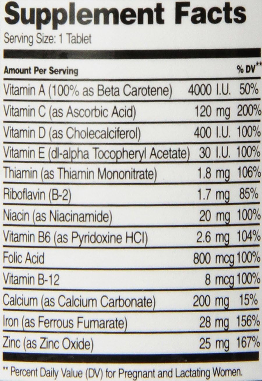21st Century Prenatal Tablets, 60 Count