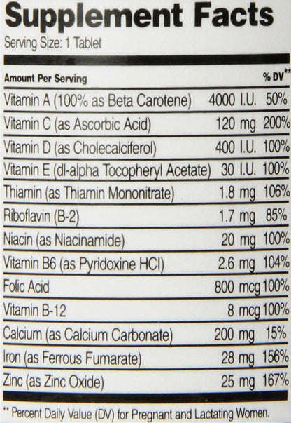 21st Century Prenatal Tablets, 60 Count