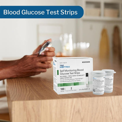 McKesson TRUE METRIX Self-Monitoring Blood Glucose Test Strips, 50 Strips, 1 Pack