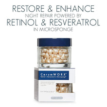 CerumWORX Retinol Night Serum | Retinol Cream for Face with Resveratrol for use at Night | Single Dose Capsules (60ct) DermWORX