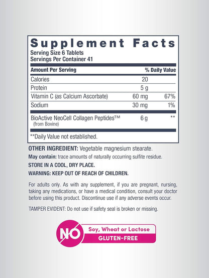 NeoCell Super Collagen C Type I and III - 250 Tablets