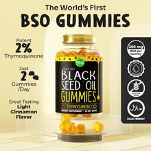 MAJU's Black Seed Oil Gummies, World's 1st, 2.5X Per BSO Gummy, Cumin Nigella Sativa Oil, Cold-Pressed, Potent Formula with Cinnamon Extract, Tasty, 500mg 90 ct Maju Superfoods