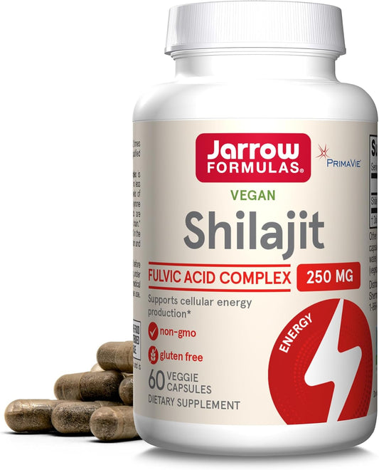 Jarrow Formulas® Shilajit 250 mg, Dietary Supplement, 60 Veggie Capsules