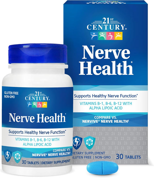 21st Century Nerve Health Tablets, 30 Count