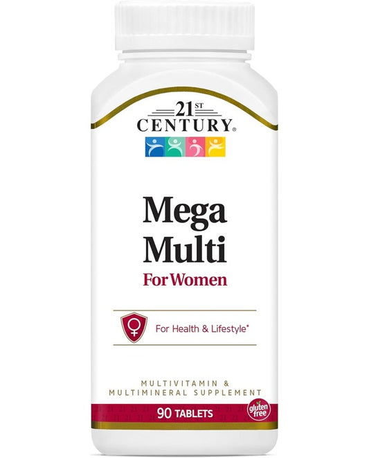 21st Century Mega Multi for Women Tablets, 90-Count