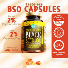 MAJU's Black Seed Oil Capsules - Cold Pressed, 2% Thymoquinone, 100% Turkish Black Cumin Nigella Sativa Seed Oil, 100% Liquid Pure Blackseed Oil 60 Count Maju Superfoods