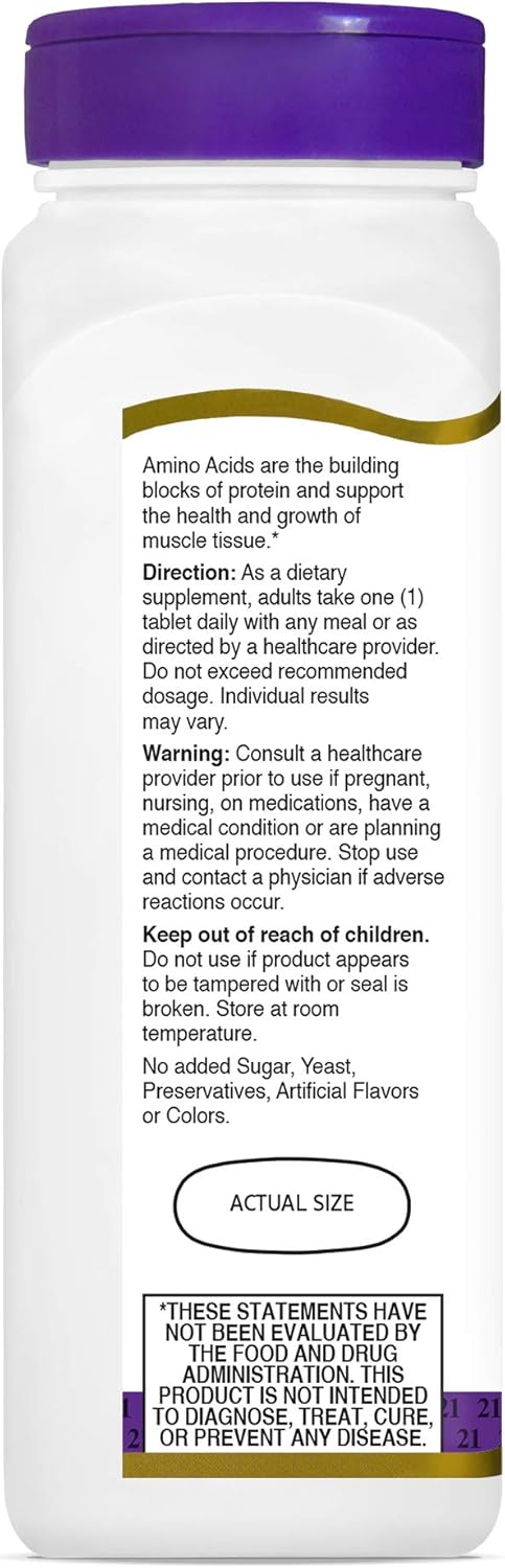 21st Century Daily Amino Acid Tablets, 120 Count