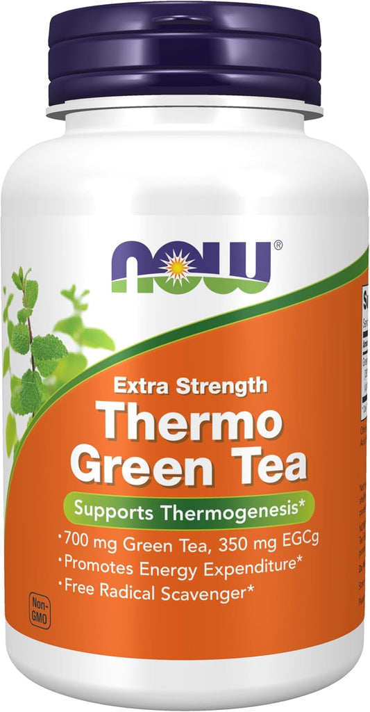 NOW Foods, Thermo Green Tea, Extra Strength, 700 mg, 90 Veg Capsules