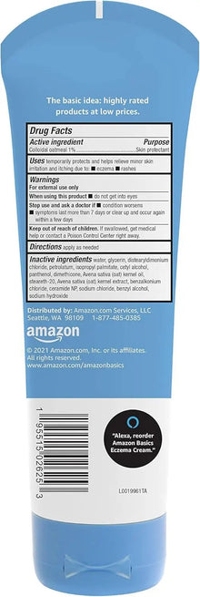 Amazon Basics Eczema Soothing Moisturizing Cream with Colloidal Oatmeal, 7.3 Ounces, 1-Pack (Previously Solimo) Amazon Basics