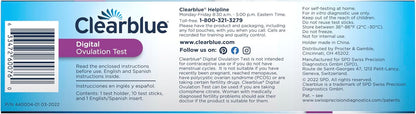 Clearblue Digital Ovulation Predictor Kit, featuring Ovulation Test with digital results, 10 Digital Ovulation Tests