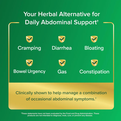 IBGARD Daily Gut Health Support Supplement for Occasional Symptoms: Bloating, Constipation, Gas, Cramping, Bowel Urgency, and Diarrhea, 12 Capsules