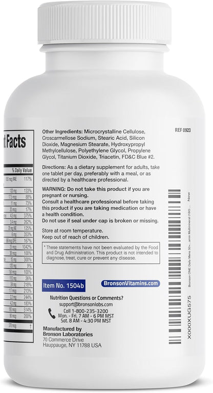 ONE Daily Mens 50+ Complete Multivitamin Multimineral, 180 Tablets
