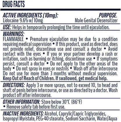 Delay Spray for Men - Doctor-Formulated Clinically Backed Lidocaine-Based Genital Desensitizer - Boost Stamina and Endurance for Longer