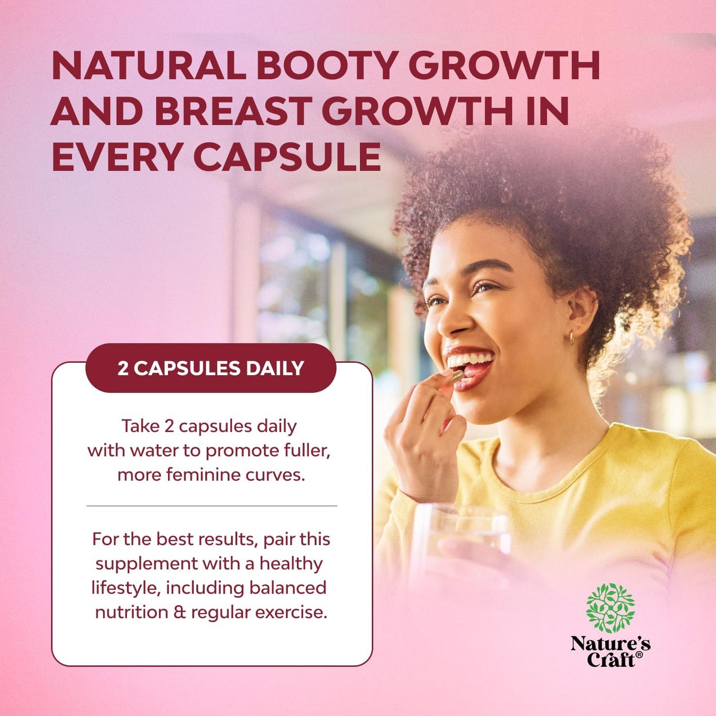 Natures Craft G-Curve Butt and Breast Enhancement Pills 60 Count