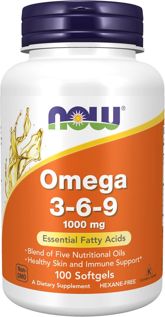 NOW Foods Supplements, Omega 3-6-9 1000 mg, 100 Softgels
