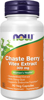 NOW Supplements, Chaste Berry Vitex Extract 300 mg with Dong Quai, 90 Veg Capsules