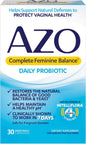 AZO Complete Feminine Balance Daily Probiotics for Women, 30 Count