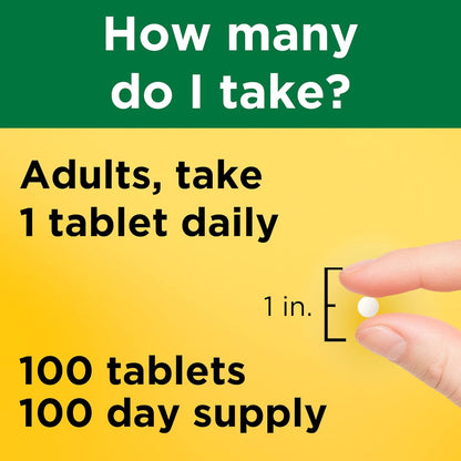Nature Made Vitamin B1 100 mg, 100 Tablets