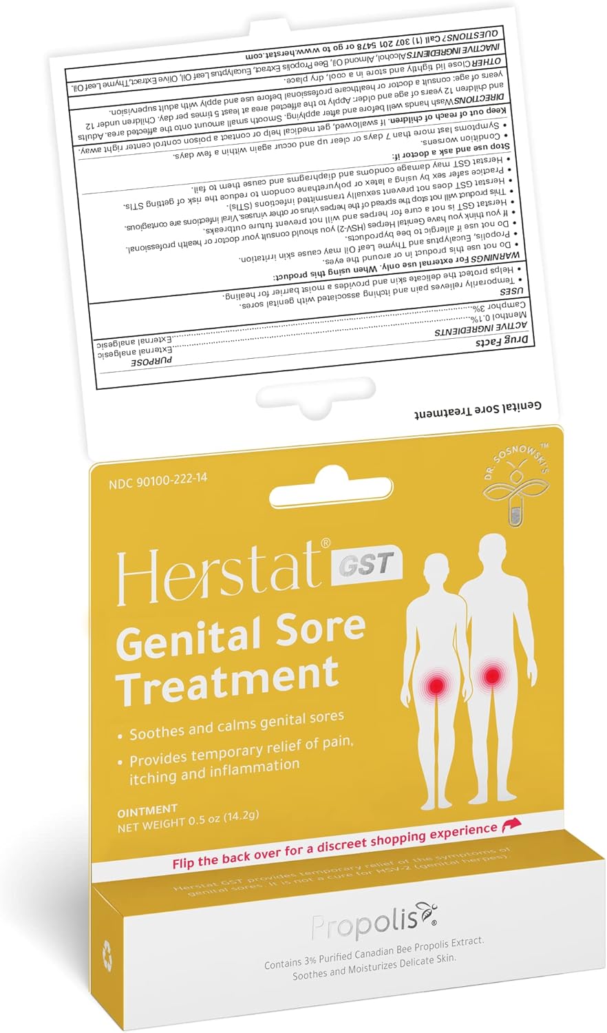 Herstat GST Genital Sore Treatment | Fast, Effective Relief from Pain, Itching and Discomfort