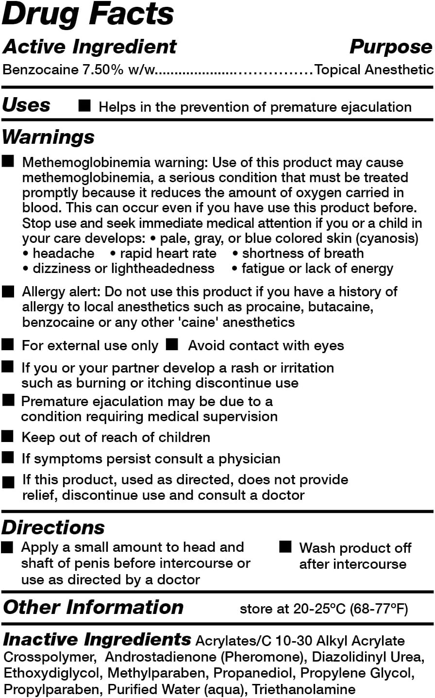 Doc Johnson Power Plus Delay Cream for Men
