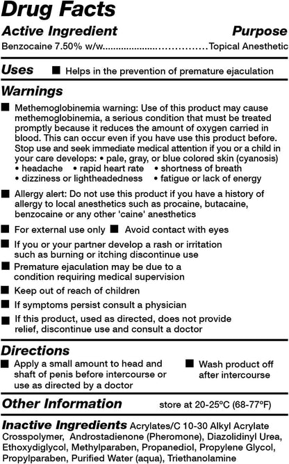 Doc Johnson Power Plus Delay Cream for Men
