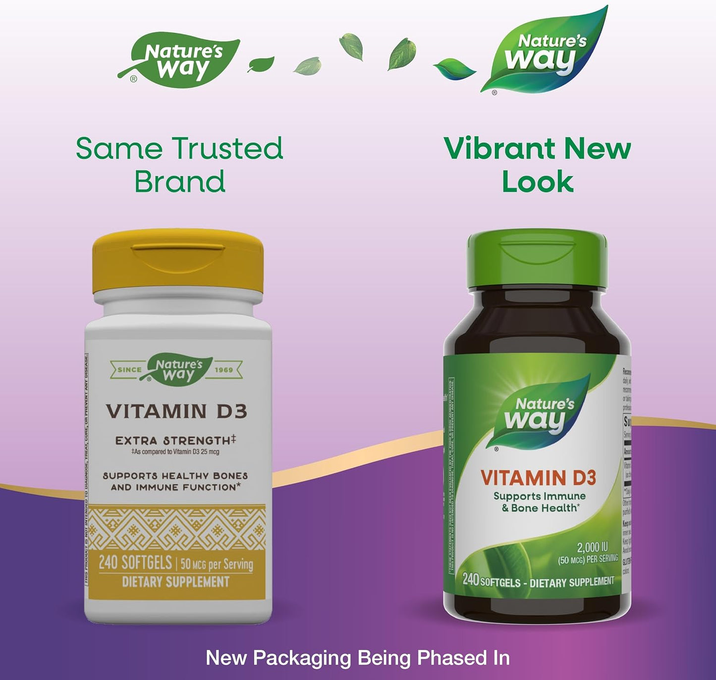 Nature's way vitamin D3 softgels, 240 ct
