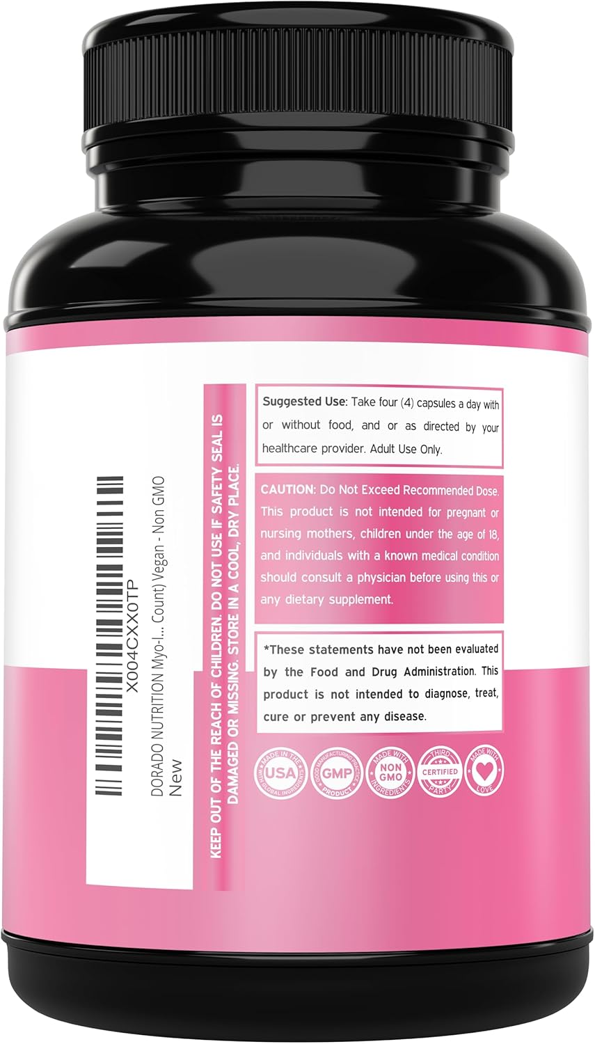 Myo-Inositol & D-Chiro Inositol Supplement - 120 Count