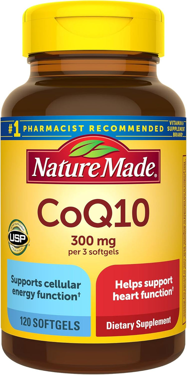 Nature Made CoQ10 300mg, 120 Softgels Nature Made